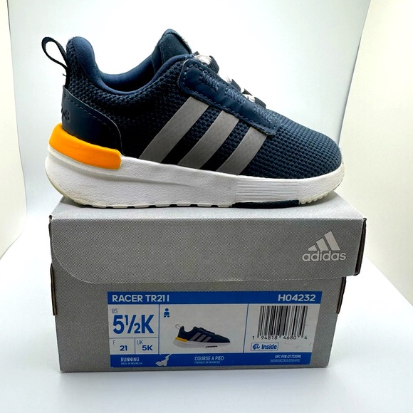 Adidas Racer size 5 1/2 Navy Blue - Picture 2 of 6